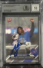 Ashton Jeanty Singed 2024 Bowman Now U Boise State Offensive MVP #53 BAS Auto 10