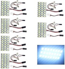 6-pack Cool White 5730 24smd Led Panel Dome Light Auto Car Reading Map Light ...