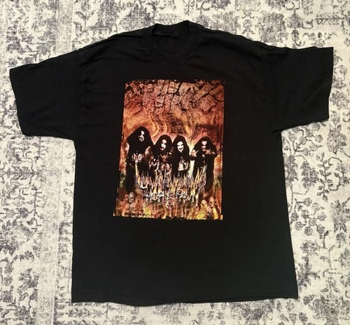 Thornspawn Band Shirt Large Black Metal Music Bathor Vintage vintage concert t-shirt, vintage, size L, single stitch, B+ condition