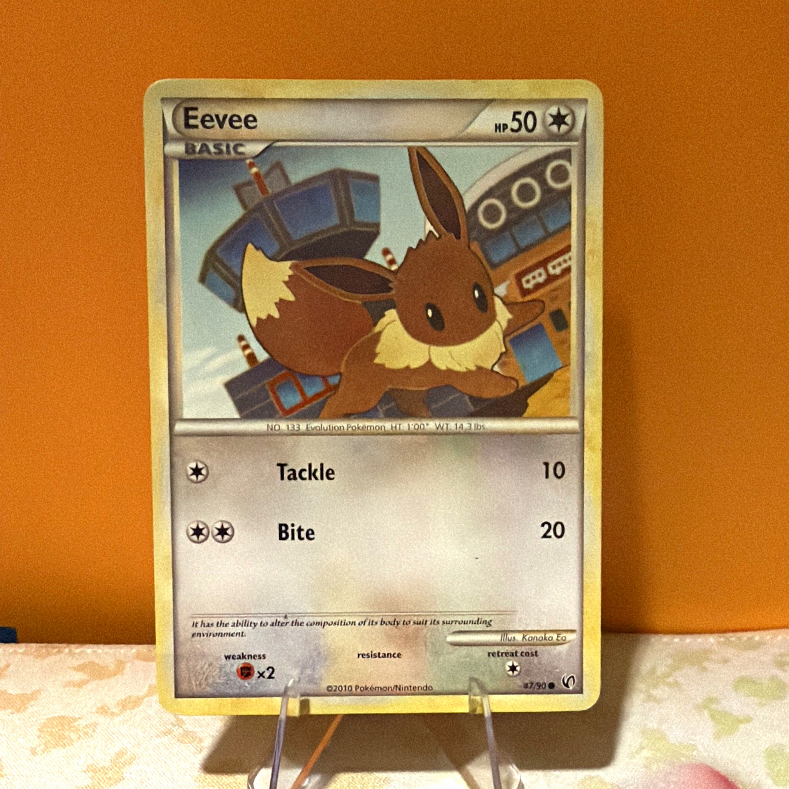 The Pokémon Company Eevee 47/90 Undaunted 2010 English Common Regular