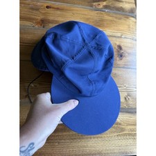 Vintage Hat Boonie Mens XXL Blue Wide Brim Chin Strap Made In USA