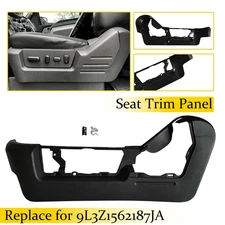 For 2009-2014 Ford F150 Driver Left Seat Cover Bezel Panel Trim Black Plastic
