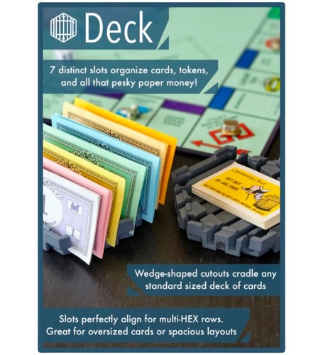 HEX Game Night Pack (41 pcs) Magnetic Board Game Organizer Catan Accessory - Picture 7 of 14
