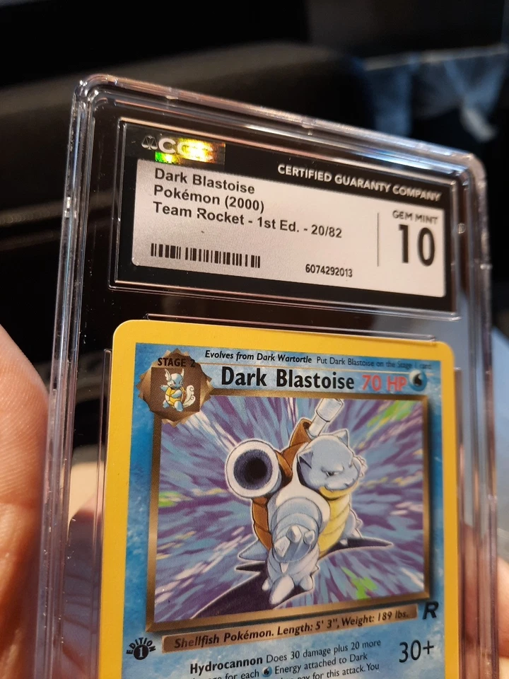 Dark Blastoise 1st Edition Cgc 10 Gem Mint Team Rocket 20/82 Pokemon 2000 Card - Image 4 of 4