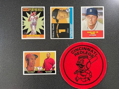 2007 Topps Heritage Inserts NAP Then & Now Flashback Felts Mantle - You Pick