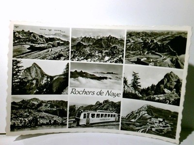 Rochers de Naye. Schweiz. Alte Ansichtskarte / Postkarte s/w, ungel. ca 50ger Ja