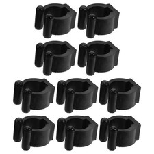 10 Pcs Plastic Wall Clamp Holder for Fishing Rods Pool Cue Rack Storage