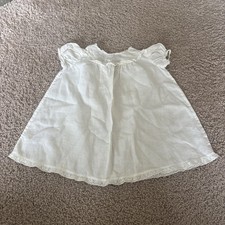 Vintage Infant Girl Dress Needs Repair Tiny Buttons Unknown Size