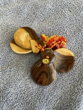 Vintage Rare Calidad JOM Wooden Castanets.1930  s. Made in Mexico