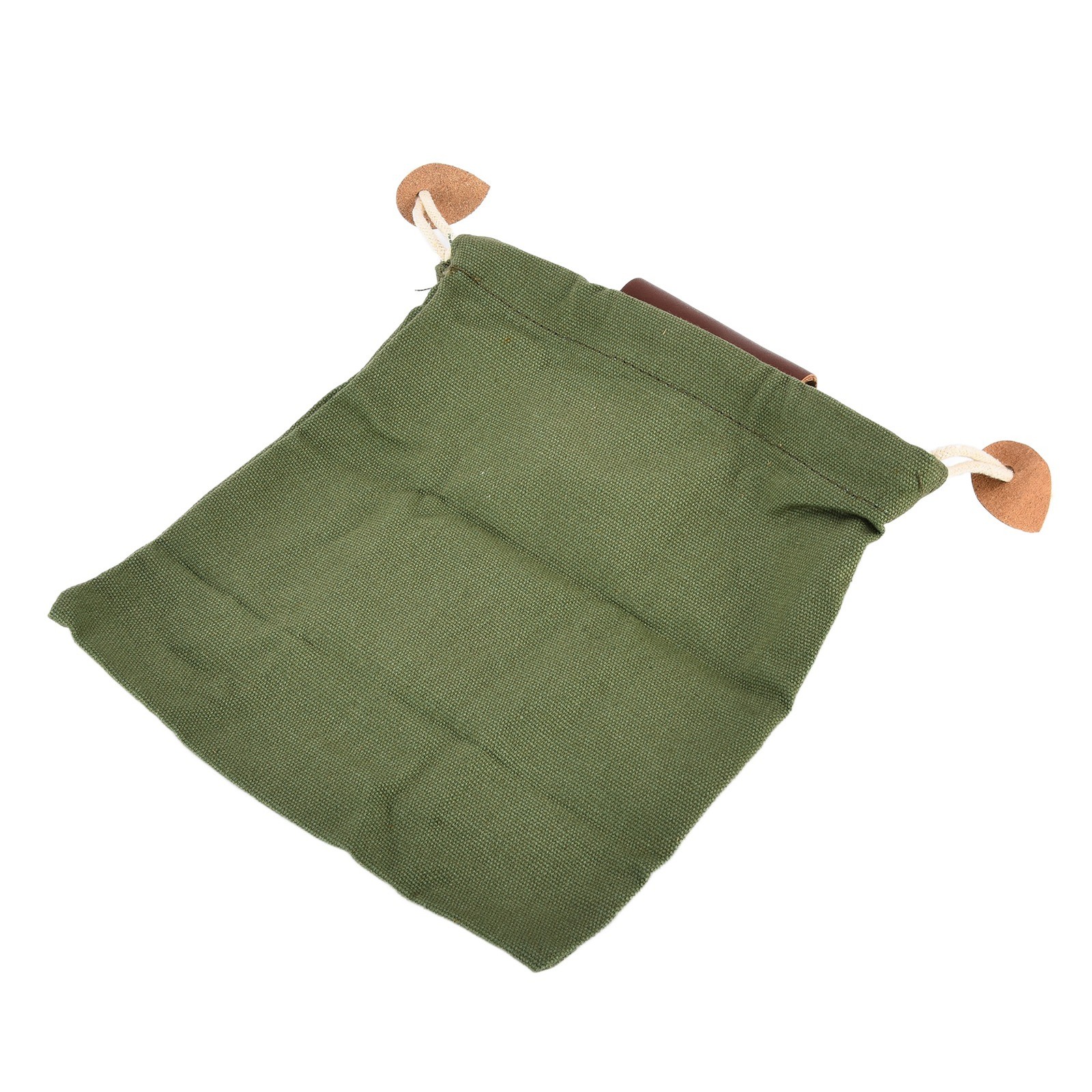 Leather Canvas Foraging Pouch Belt Fruit Picking Bag For Camping Fruit