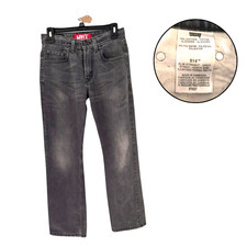 Levis 514 Mens Slim Straight Jeans 27x27 Dark Gray Wash Denim Casual Pants