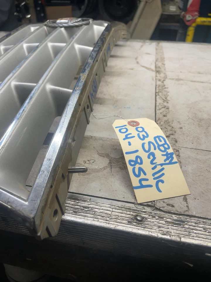 1998-2004 CADILLAC SEVILLE Front Hood Chrome Grille Trim OEM - Image 3 of 4