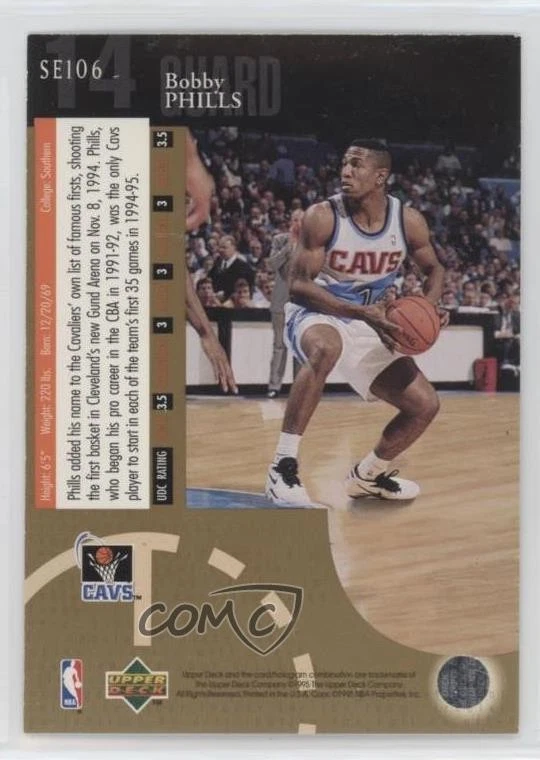 1994-95 Upper Deck edición especial Gold Bobby Phills #SE106 Foto 2 de 2