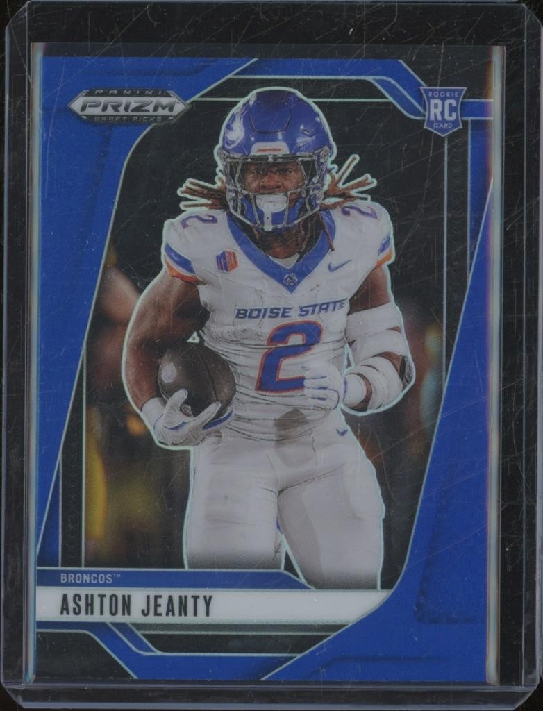 2025 Panini Prizm Draft ASHTON JEANTY #13 RC Rookie Blue Parallel /249 JMP1