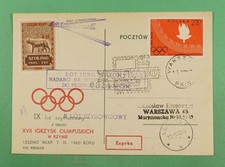 DR WHO 1960 POLAND OLYMPICS WARSAW TO LESZNO SPECIAL DELIVERY R21681