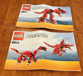 LEGO Creator 3 In 1 - 6914 Prehistoric Hunters - Build 3 Dinosaurs!! - Complete