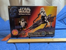Star Wars POTF Imperial Speeder Bike & Biker Scout 3.75