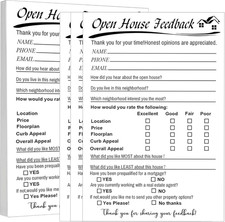 100 Pcs Open House Signs for Real Estate Open House Supplies 6 X 8 Inch Real Est