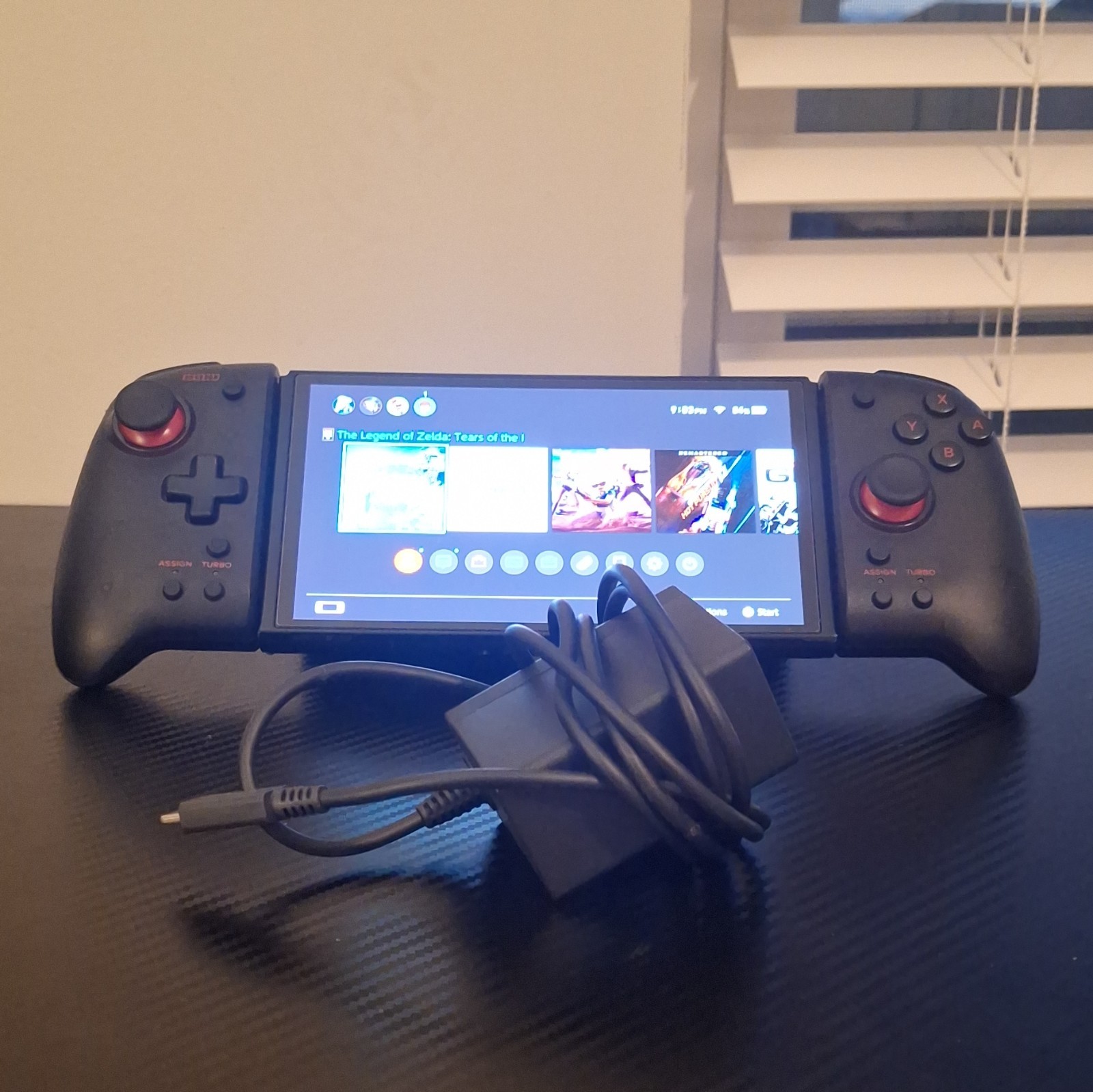 Nintendo Switch Oled Console,Hori Split Pad Pro controllers, AC Adapter,