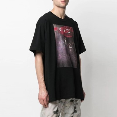 Off-White Sprayed Caravaggio Short-Sleeve Over Tee 'Black' | eBay