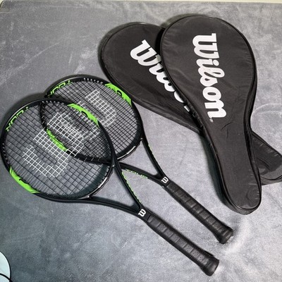 Lot of 2 Wilson Tour BLX 103 Tennis Rackets 4 1/4'' and Cases