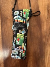 Nicole Miller Umbrella vintage OUTDOOR FUN LIFE golf martini fish tennis case