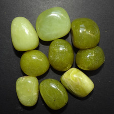 Serpentine - 9 Medium Tumbled Stones rt132a