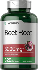 Beet Root Powder Capsules 8000Mg  320 Pills  Non-Gmo, Gluten Free Formula ...