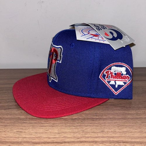 VTG 90s Philadelphia Phillies Back Script Sports Specialties SnapBack Hat NWT - Picture 2 of 6