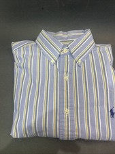 Blue pony Ralph Lauren Classic Fit Striped Button Down Shirt Men 15 1/2 34/35