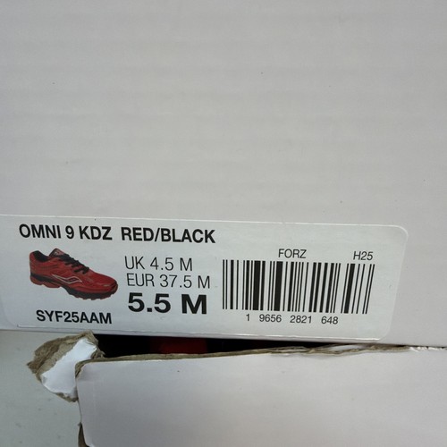 Größe 7 – Damen – Saucony Omni 9 rot/schwarz brandneu! - Bild 9 von 9