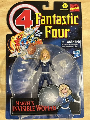 "Figura retro de 6"" Hasbro Fantastic Four Invisible Woman de Marvel Legends" 