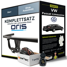 Für VW Passat Limousine B5.5 3B3 Anhängerkupplung starr +eSatz 7pol uni 00- AHK