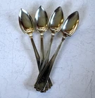 New ListingGorham Etruscan Sterling Grapefruit Spoons Set of 4 – 5 7/8" Mono B 3.17 oz