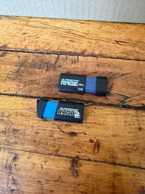 Patriot Supersonic Rage 2 128GB USB 3.1 Flash Drive & Rage Lite 32GB Lot of 2