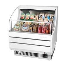 Turbo Air TOM30SWN 30 in White Slim Line OpenDisplay Merchandiser