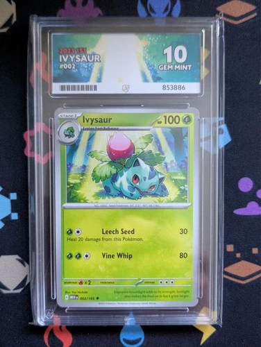 Ivysaur [002/165] Scarlet & Violet 151 Uncommon Ace Grade 10