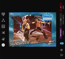 VIDEOGAME Topps WWE Slam 21 SMACKDOWN RECAP May 21 Hit Motion - RICK BOOGS 313cc