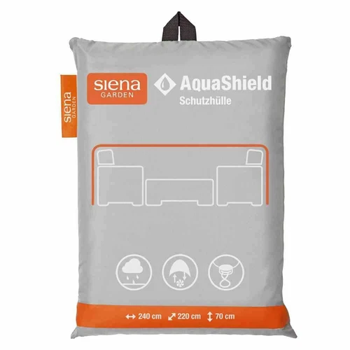SIENA GARDEN AquaShield Loungehülle 240x220xH70cm hellgrau, 100% Polyester - Bild 2 von 12