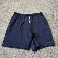 Vintage Champion Mesh C9 Pocket Gym Shorts Navy Blue XL Baggy Drawstring 90s