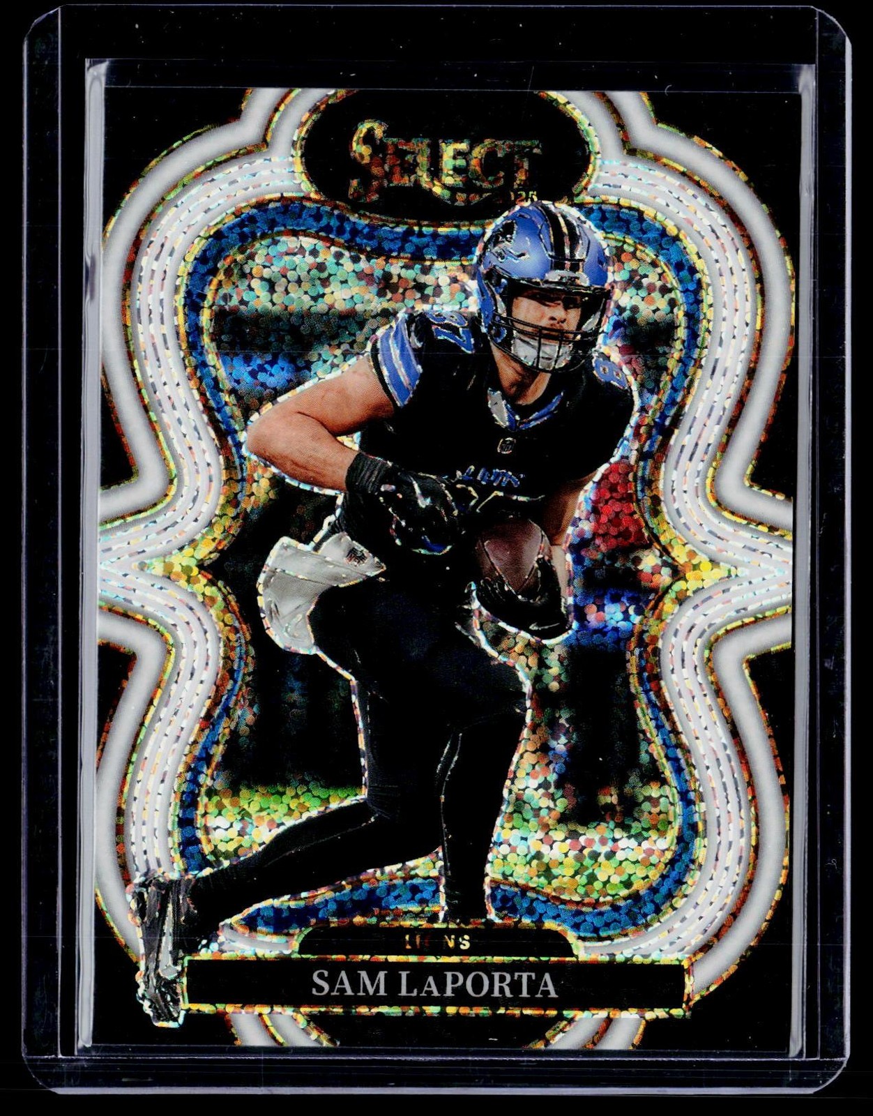Panini 2025 Select Football Sam LaPorta #371 Suite Level Disco Lions