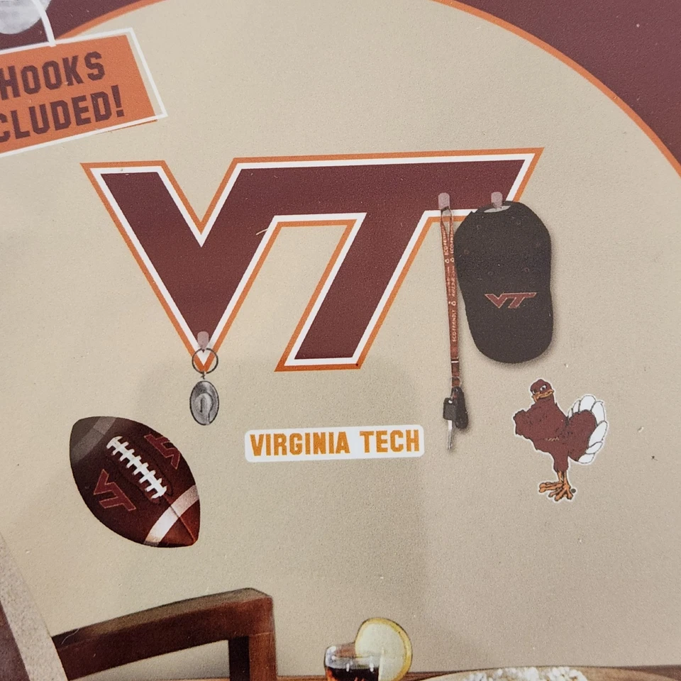 Virginia Tech Wall Art Decals 11 Giant Peel & Stick College Football Man Cave - Image 4 of 4
