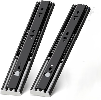 Push to Open Drawer Slides Full Extension Rail. 14 inch (27'' fully extended)