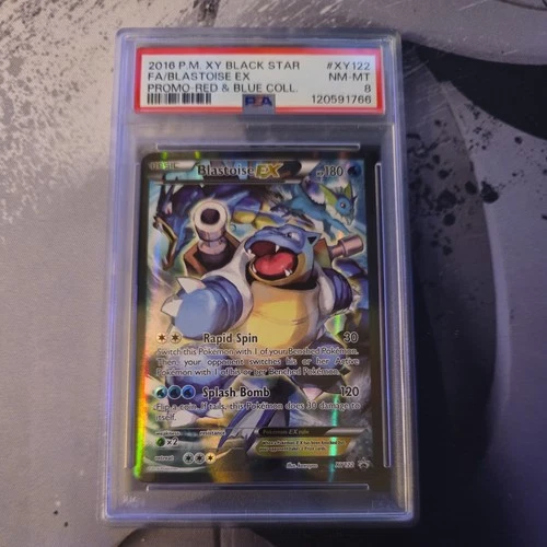 2016 POKEMON XY BLACK STAR PROMO BLASTOISE EX #XY122 HOLO PSA 8 NM #118540704