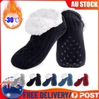 Women Men Knitted Slipper Socks Cozy Sherpa Fuzzy Socks Non Slip Warm Socks Home