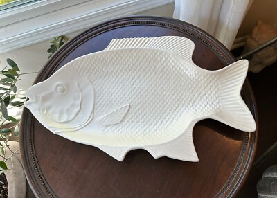 Vintage Ceramic Jim Dandy Fish Mold Serving Dish #78 Marked 21 