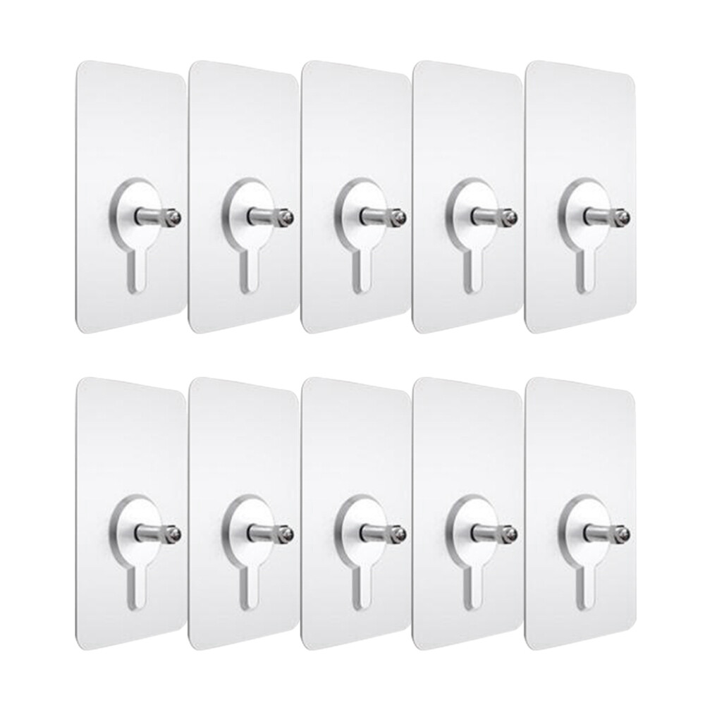 10pcs Picture Frame Hanging Hooks No Drilling Wall Nails Kitchen