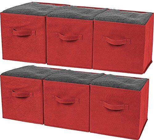 6 Stück Faltbare Aufbewahrungswürfel Schrank Organizer Faltbare Stoffbehälter Boxen - Bild 1 von 7