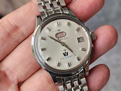 VINTAGE CITIZEN AUTODATER AUTOMATIC PARA 40M WATER JET ROTOR GENTS 