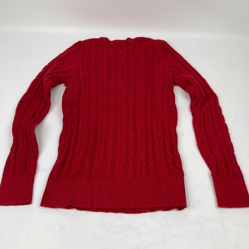 St John's Bay Women's Red Long Sleeve Sweater Size Med - Picture 6 of 9